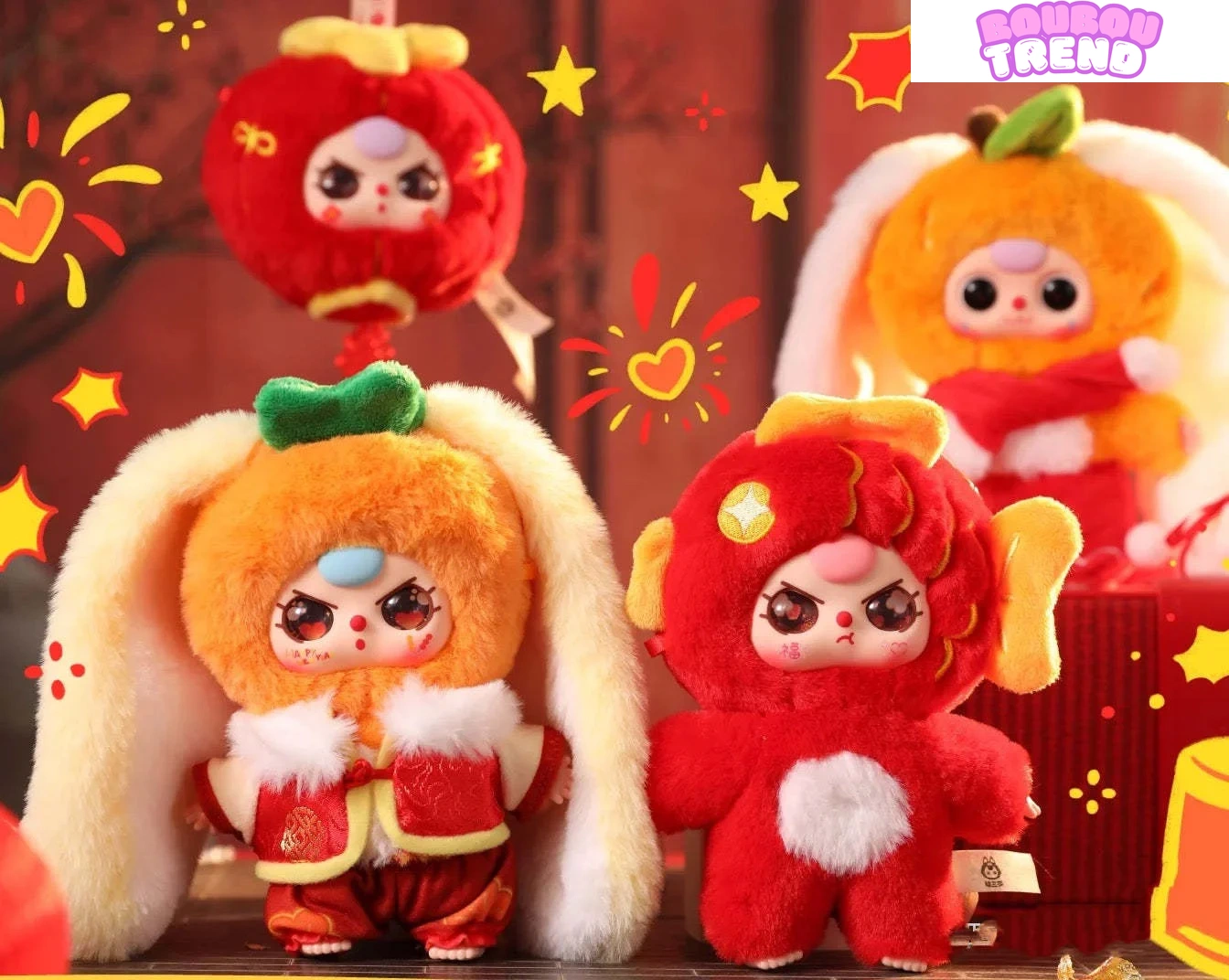 Poupées en peluche Baby Three