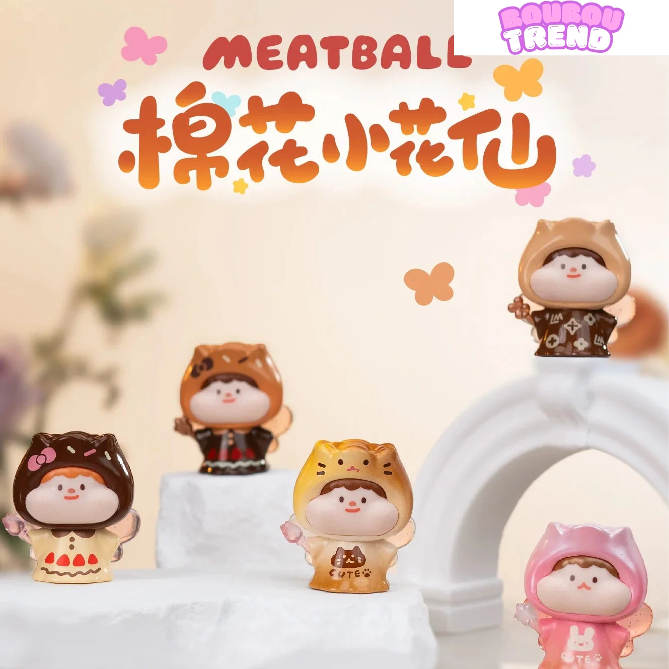 Figurine Mini Beans Fée Coton Boulette de Viande