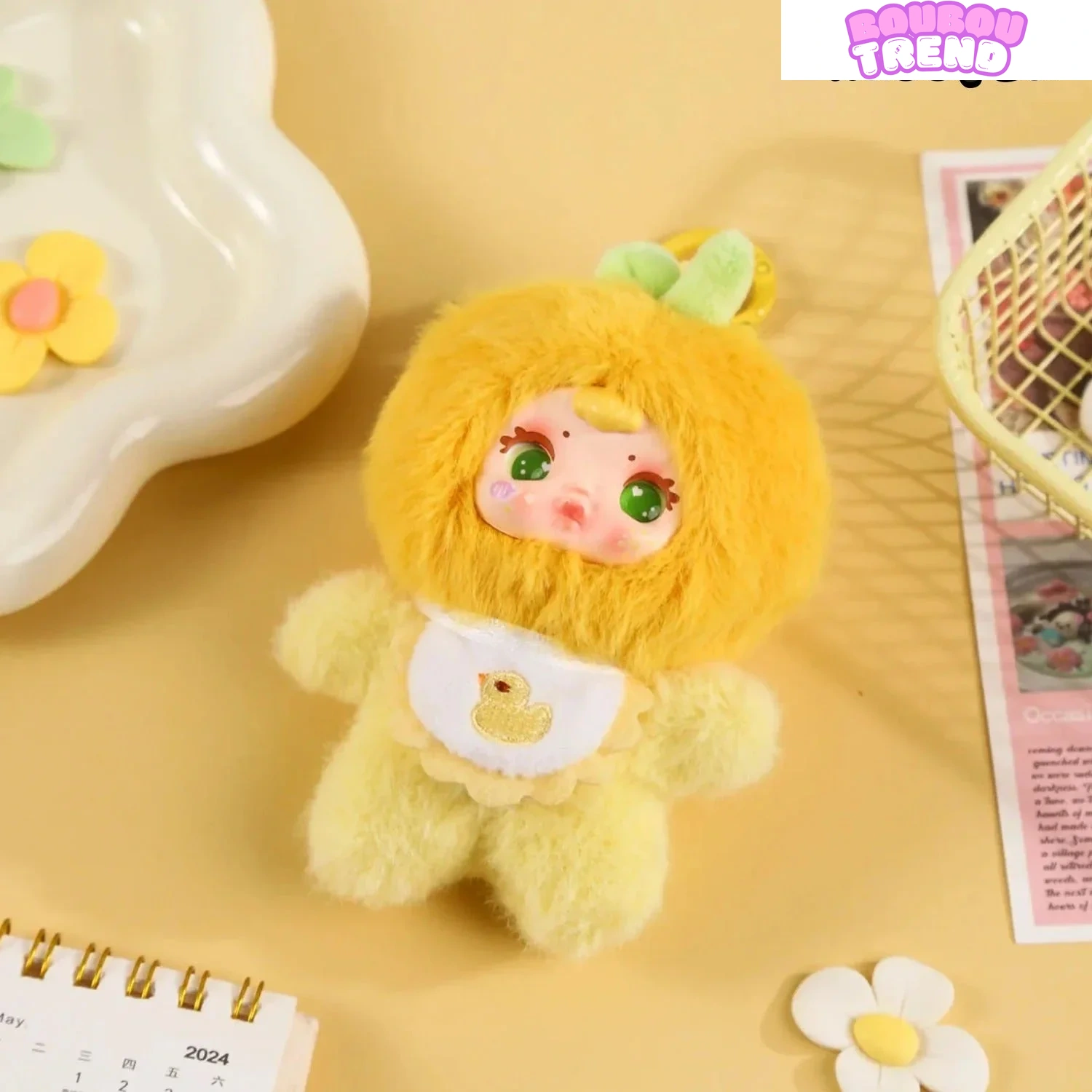 Pendentif en peluche série de bonbons au lait MM fruits colorés boîte aveugle