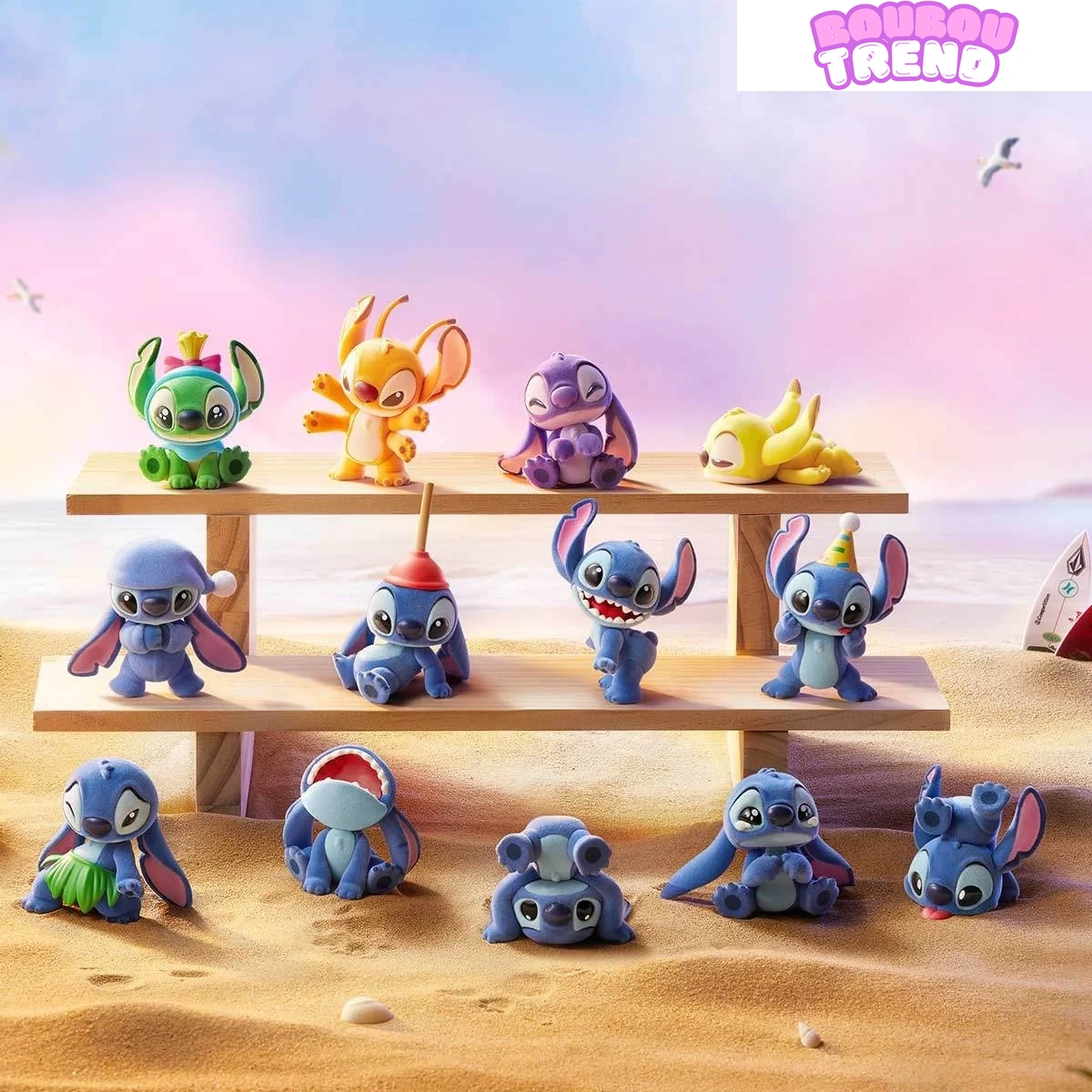 Figurine Little Emotions DSN Stitch dans sa boîte surprise