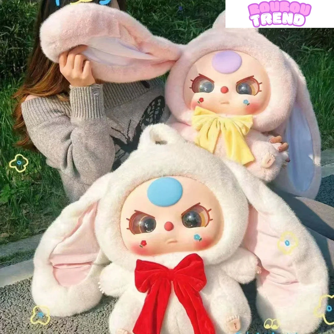 Sac en peluche bébé trois lapins