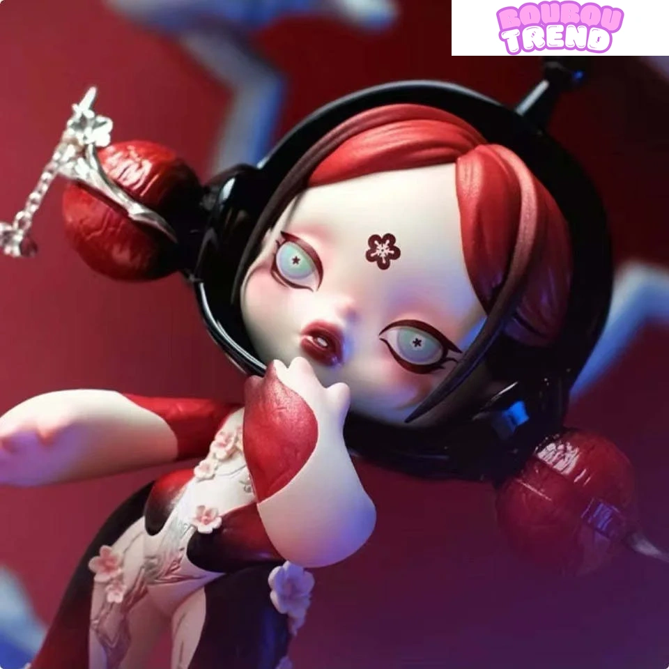 Figurine SKULLPANDA en exposition