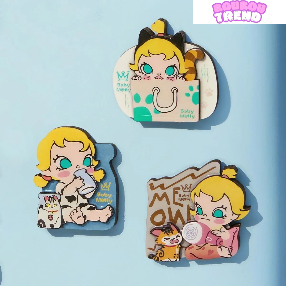 Série Baby Molly & Baby Tabby - Magnets