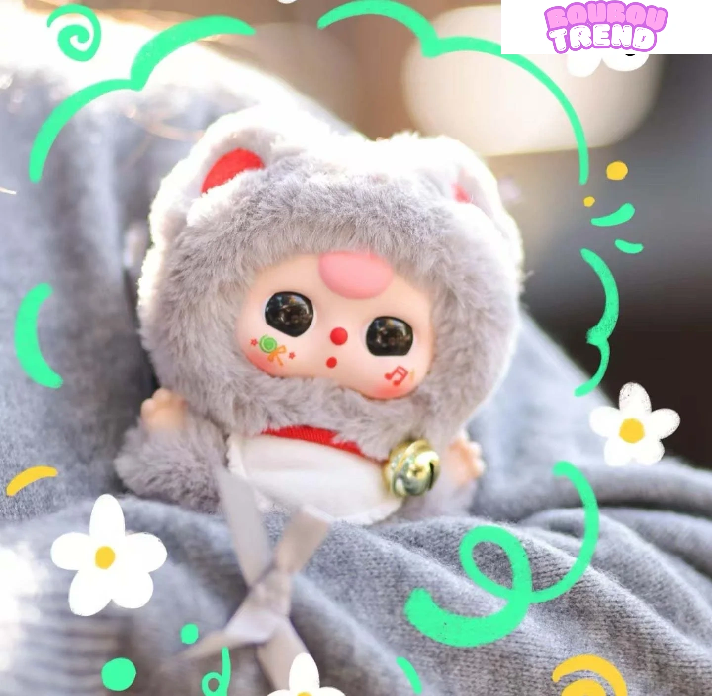 Poupée mignonne de la série des trois milliardaires