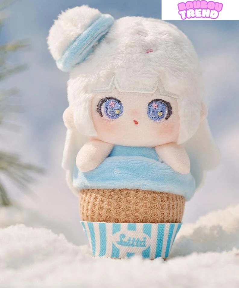 Poupée en peluche porte-clés Liita Rainbow Cone