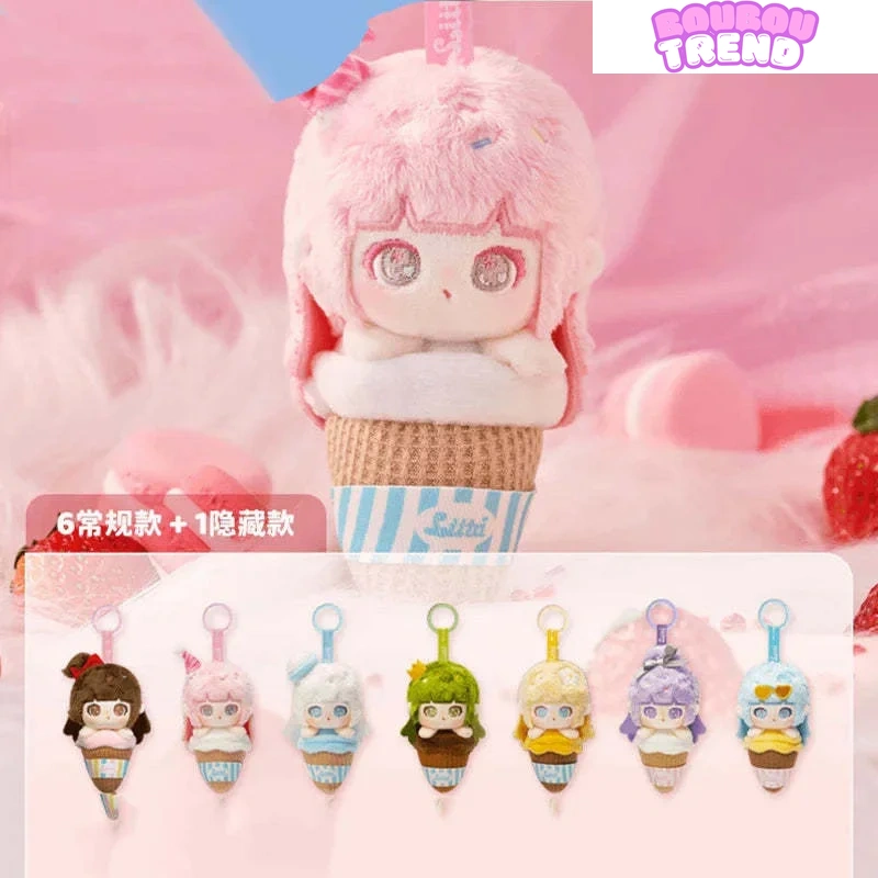 Poupée en peluche porte-clés Liita Rainbow Cone