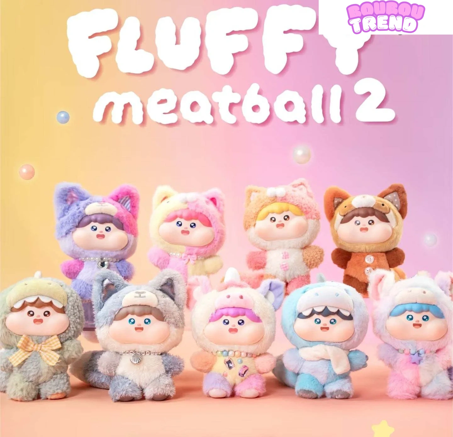 Poupées en peluche vinyle Fluffy Meatball V2