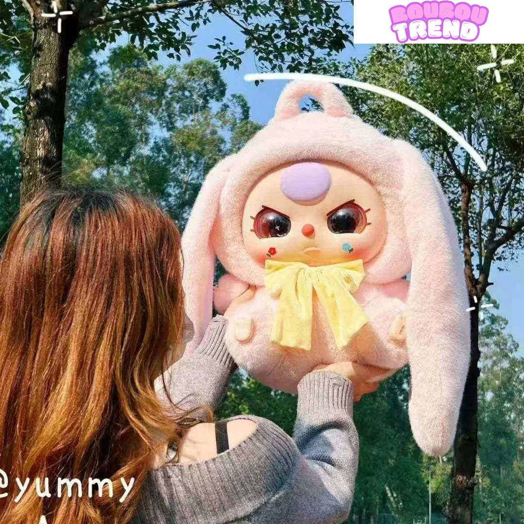 Sac en peluche bébé trois lapins