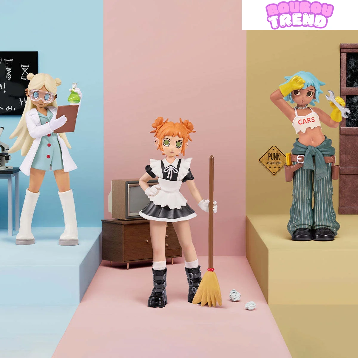 Collection figurines Rush Hour Peach Riot