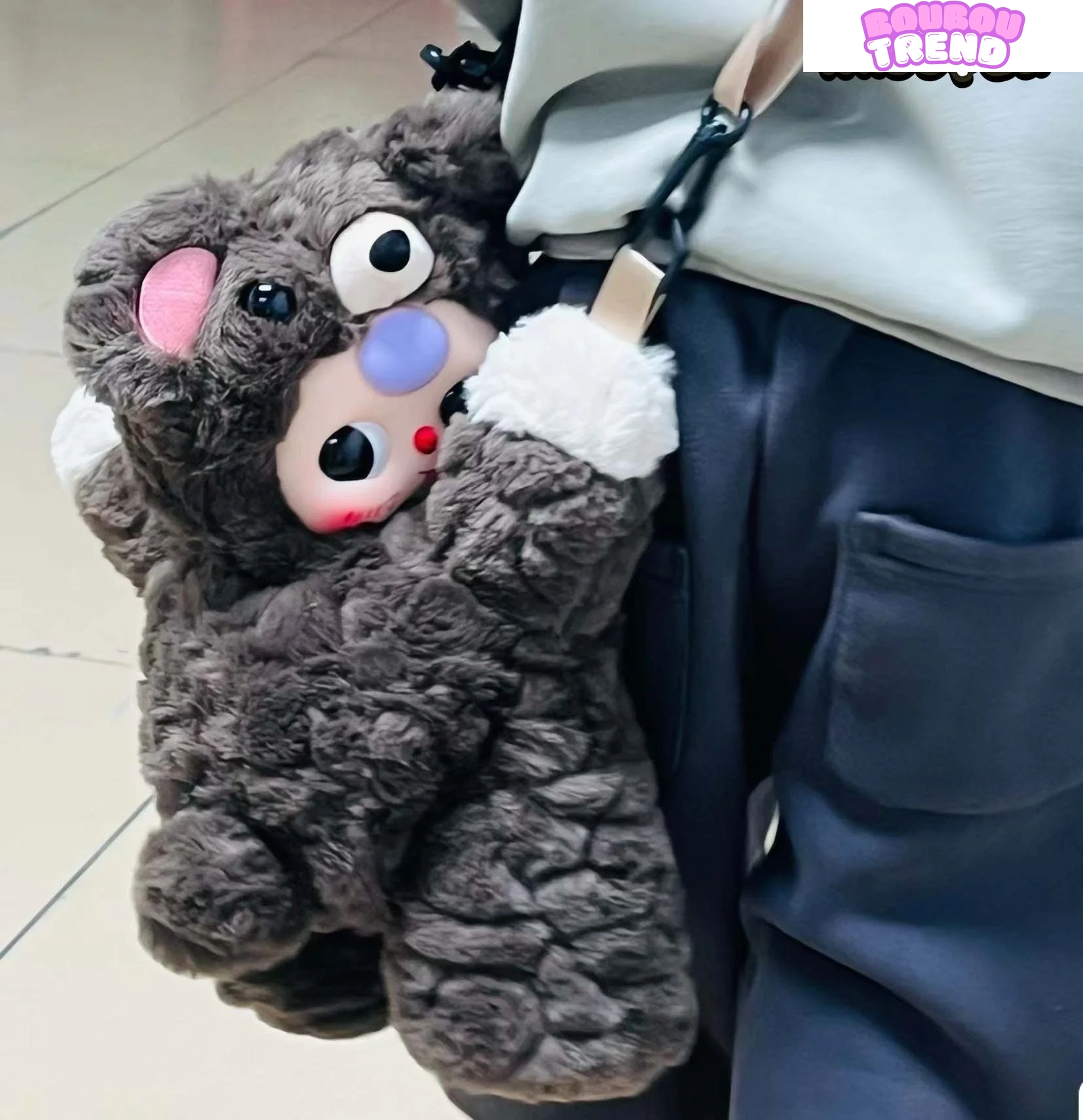 Sac bandoulière en peluche série Baby Three Bear Hug