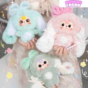 Poupées en peluche de la série Baby Three-Bunny Return, boîte surprise