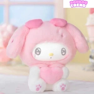 Poupées en peluche de la série du 50e anniversaire de My Melody, boîte surprise