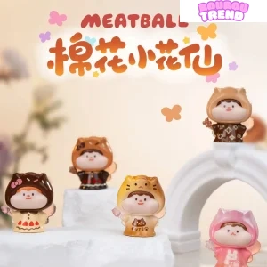Figurines Mini Beans Série Fée Coton Boulette de Viande, Boîte Surprise