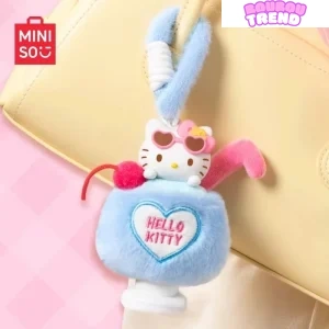 Pendentifs en peluche parfumés de la série d'été noire HELLO KITTY, boîte surprise