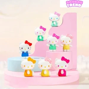 Figurines Mini Beans de la série Bonbons Arc-en-ciel d'été Hello-Kitty, Sac Surprise
