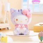 Poupées en peluche de la série SANRI0 Characters Play With Kittens, boîte surprise