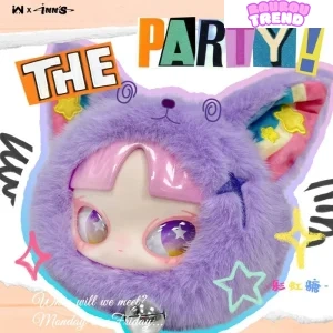 Poupées en peluche de la série Let's Party d'INN, boîte surprise