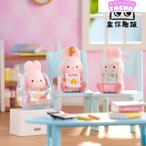 MOMO BUNNY Profiter de la Vie Mini Haricots Série Figurines