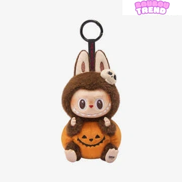 Pendentif en Vinyle Peluche Citrouille Assise