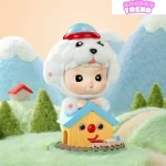 Figurine de chiot moelleux Hacipupu, carte suspendue