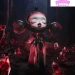 MEGA α SKULLPANDA 400% Cristal Rouge