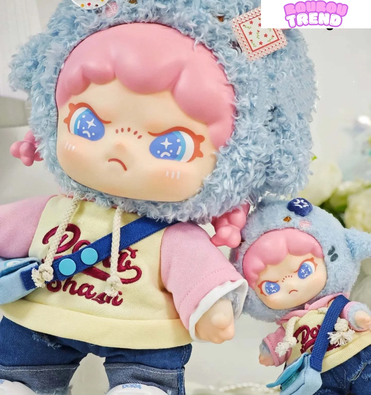 Poupée en vinyle peluche Dora Sharky Lala Girl avec pendentif