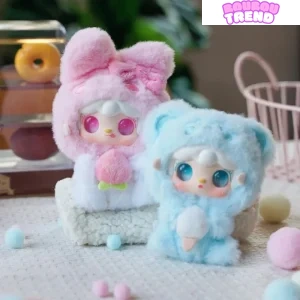 Yooki V10 Hug Gourmet Restaurant Mini Poupées en Peluche, Boîte Surprise