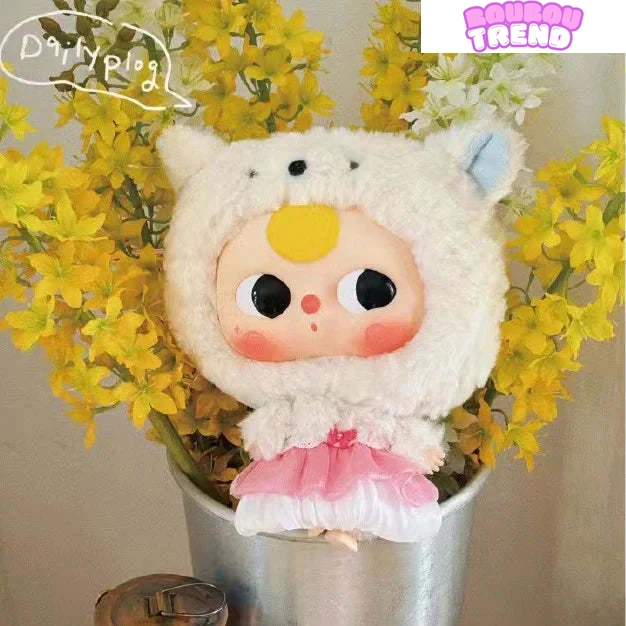 Sac à fermeture éclair en peluche Bébé Trois
