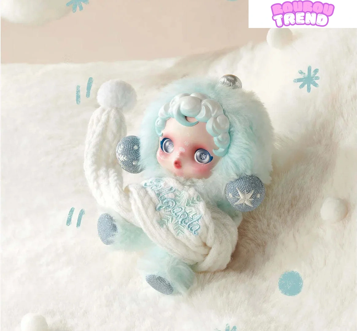 Poupées en peluche SKULLPANDA Série Symphonie d'Hiver, Boîte Surprise