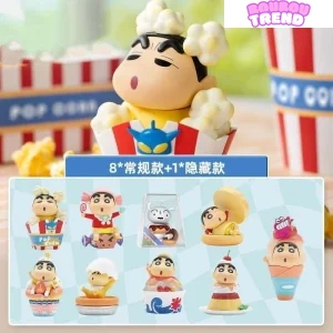 Figurines en PVC de la série Dessert Time de Crayon Shin-chan en boîte surprise