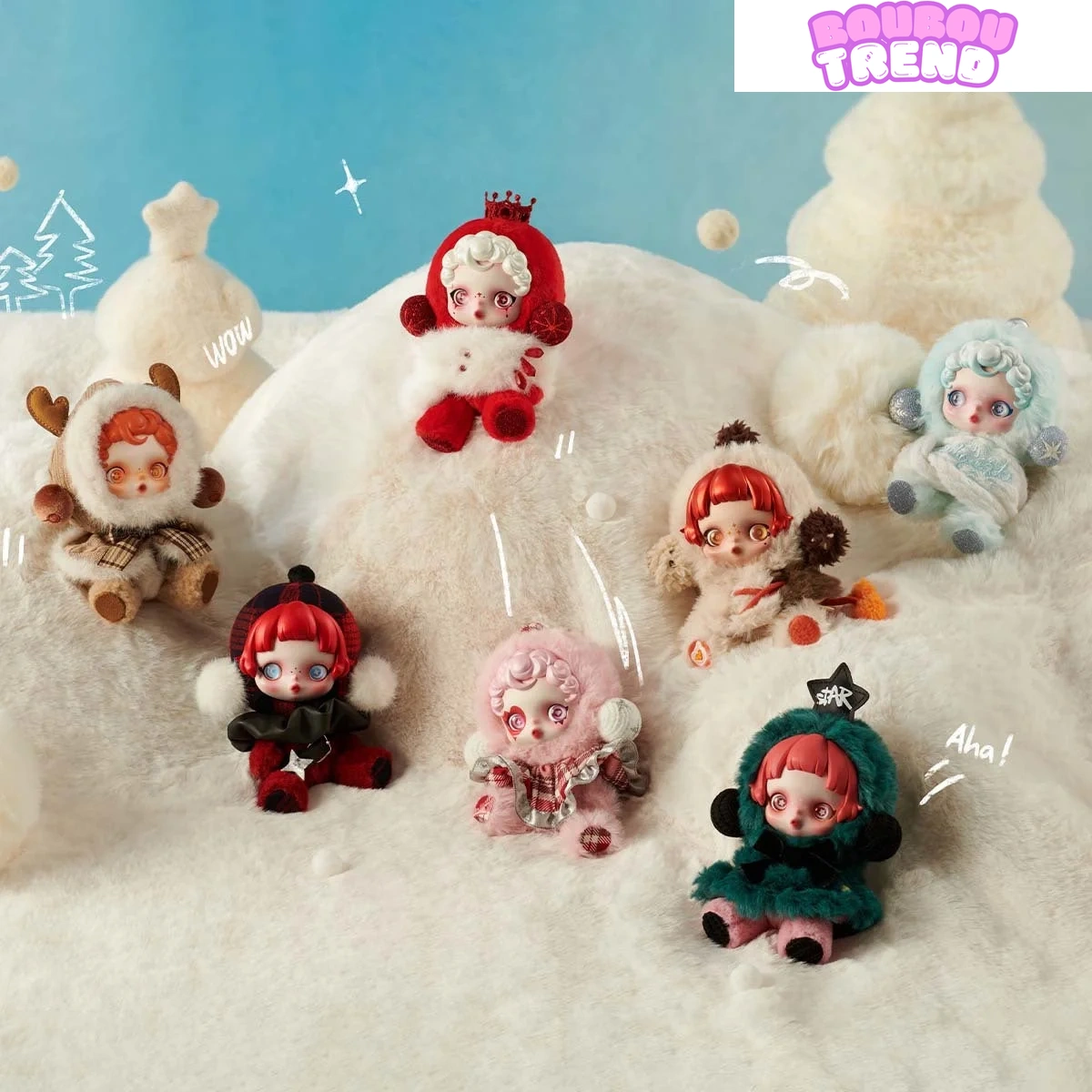 Poupées en peluche SKULLPANDA Série Symphonie d'Hiver, Boîte Surprise – Image 8