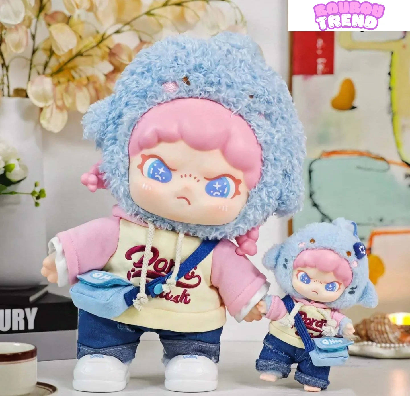 Poupée en vinyle peluche Dora Sharky Lala Girl