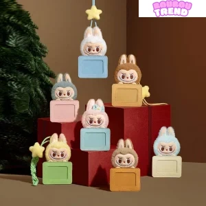 POPLAND Labubu Série de Contes de Fées Twinkly Porte-cartes en Peluche, Boîte Surprise