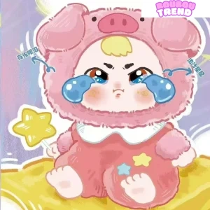 Série de poupées en peluche de la fête pyjama des monstres bébés tristes, boîte surprise