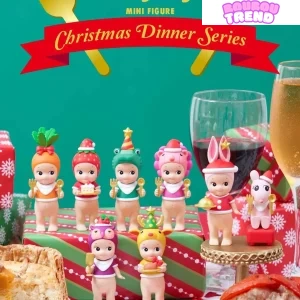 Figurines Sonny Angel Série Dîner de Noël, Boîte Surprise